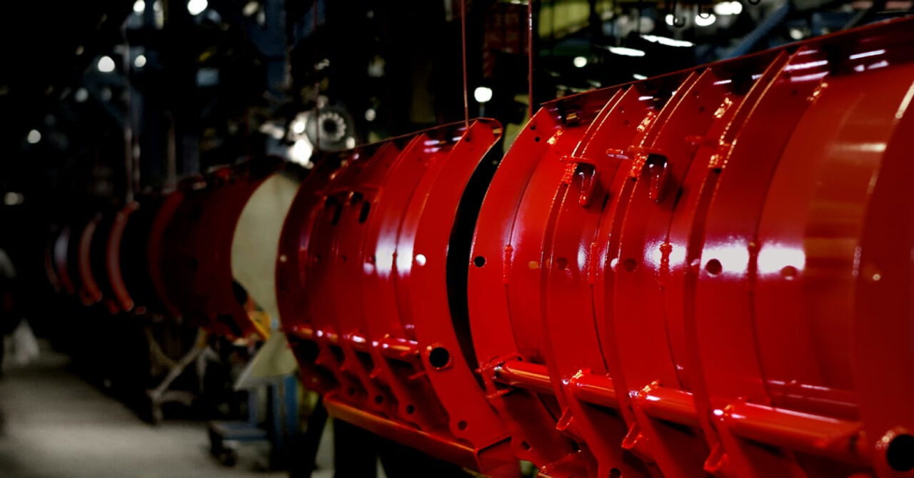 Row of Western plows