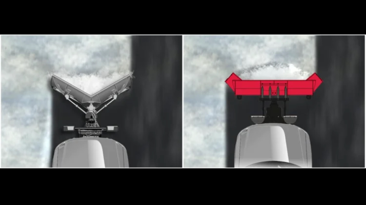 WIDE-OUT™ vs V-Plow Cornering Animation