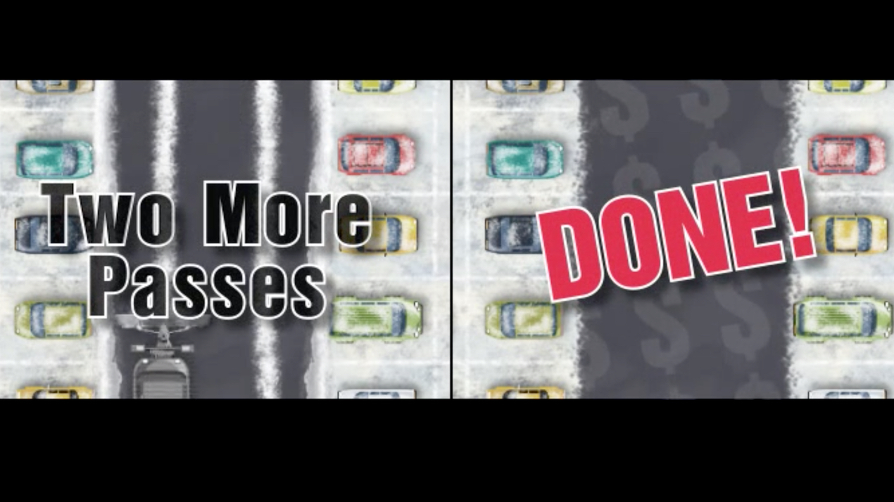 WIDE-OUT™ vs Straight Blade Plow Animation