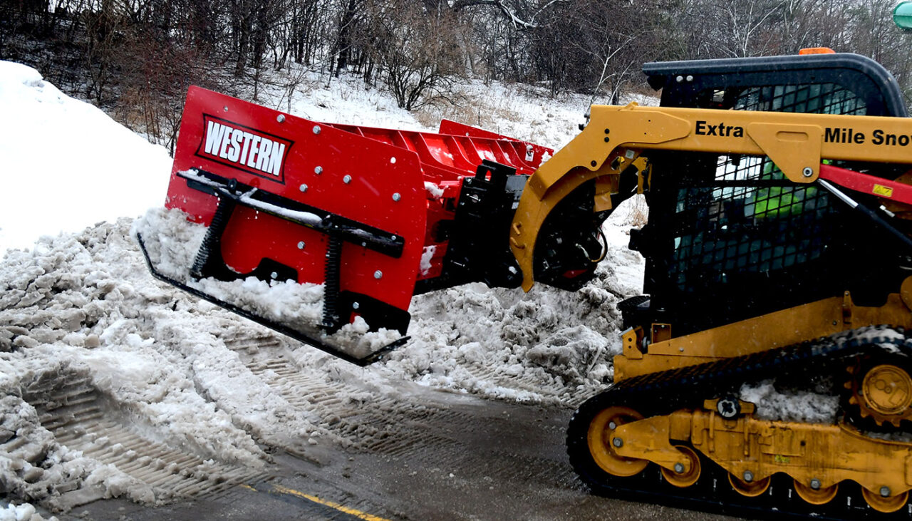 PILE DRIVER piling snow