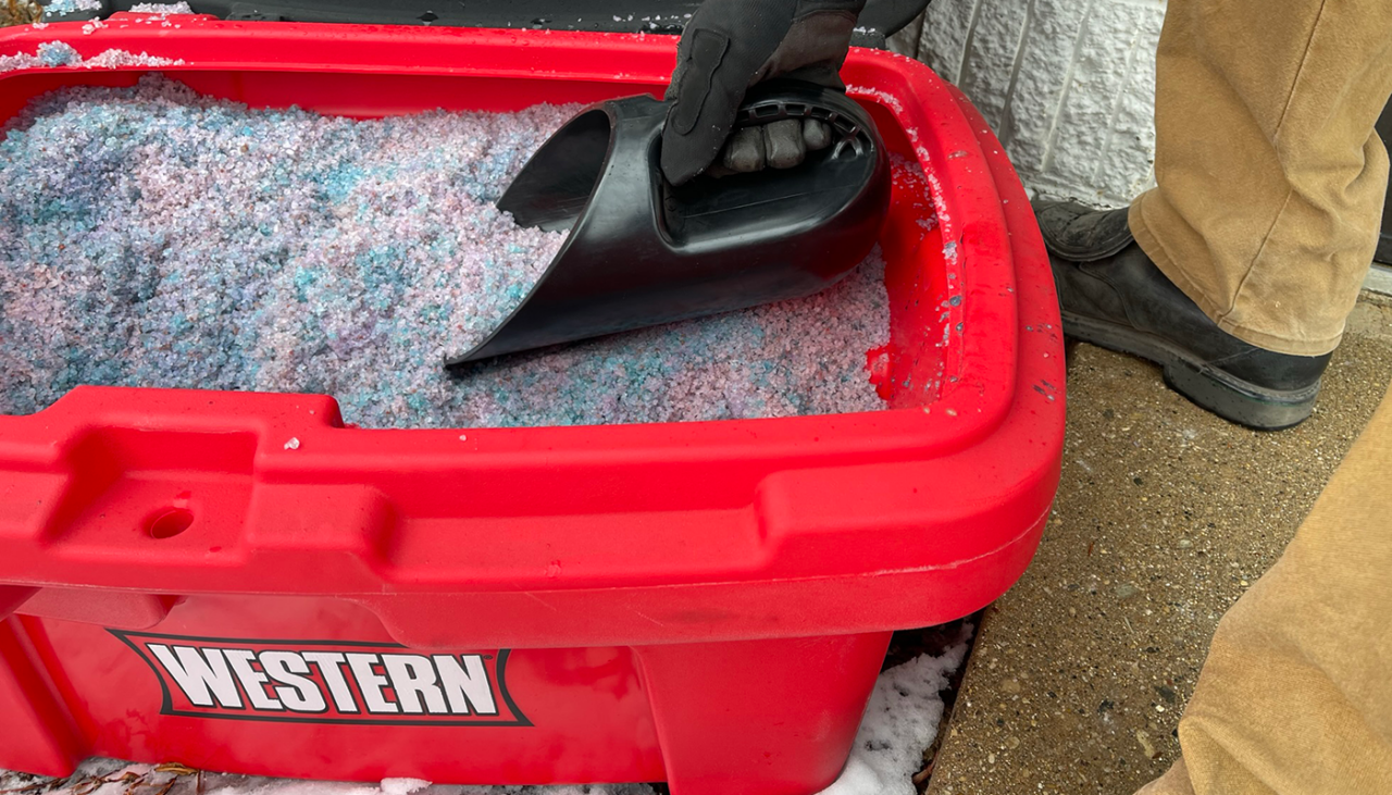 inside of storage container